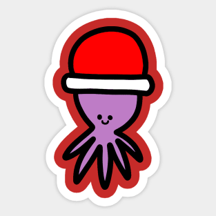 Red Hat Octopus Sticker